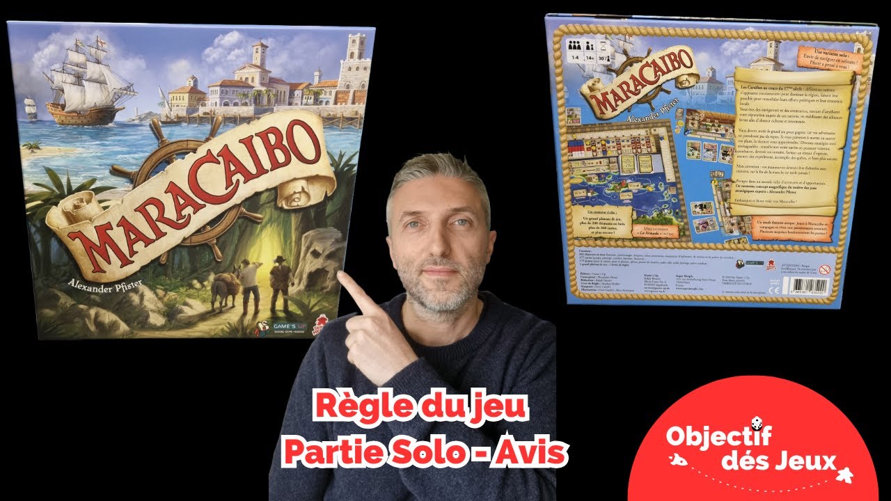 MARACAIBO Comment jouer une partie solo avec vidéo règle du jeu de société. Super Meeple.