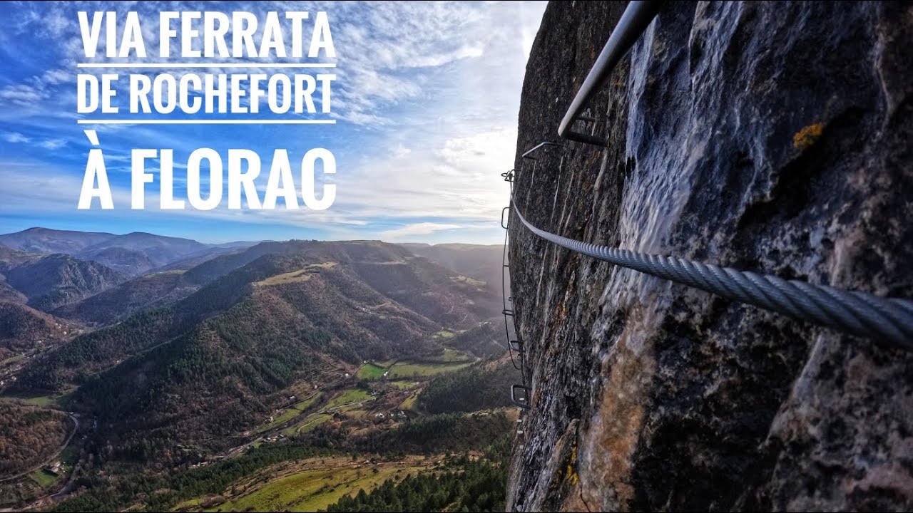 Via Ferrata de Rochefort à Florac avec la sortie extrêmement difficile de la casquette.