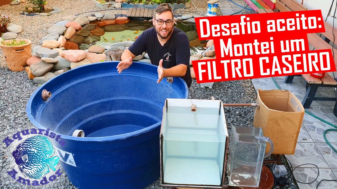 Fui DESAFIADO a montar um FILTRO CASEIRO PARA LAGOS pelo Amantes do Aquarismo