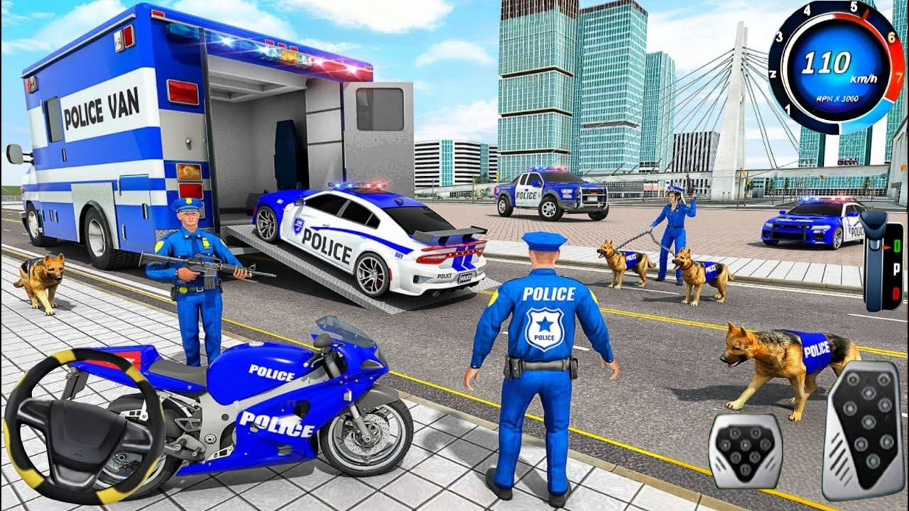 Police Car Chase Simulator 3D Game - Real Cop Cars Driving Simulator 2025 - Android GamePlay
