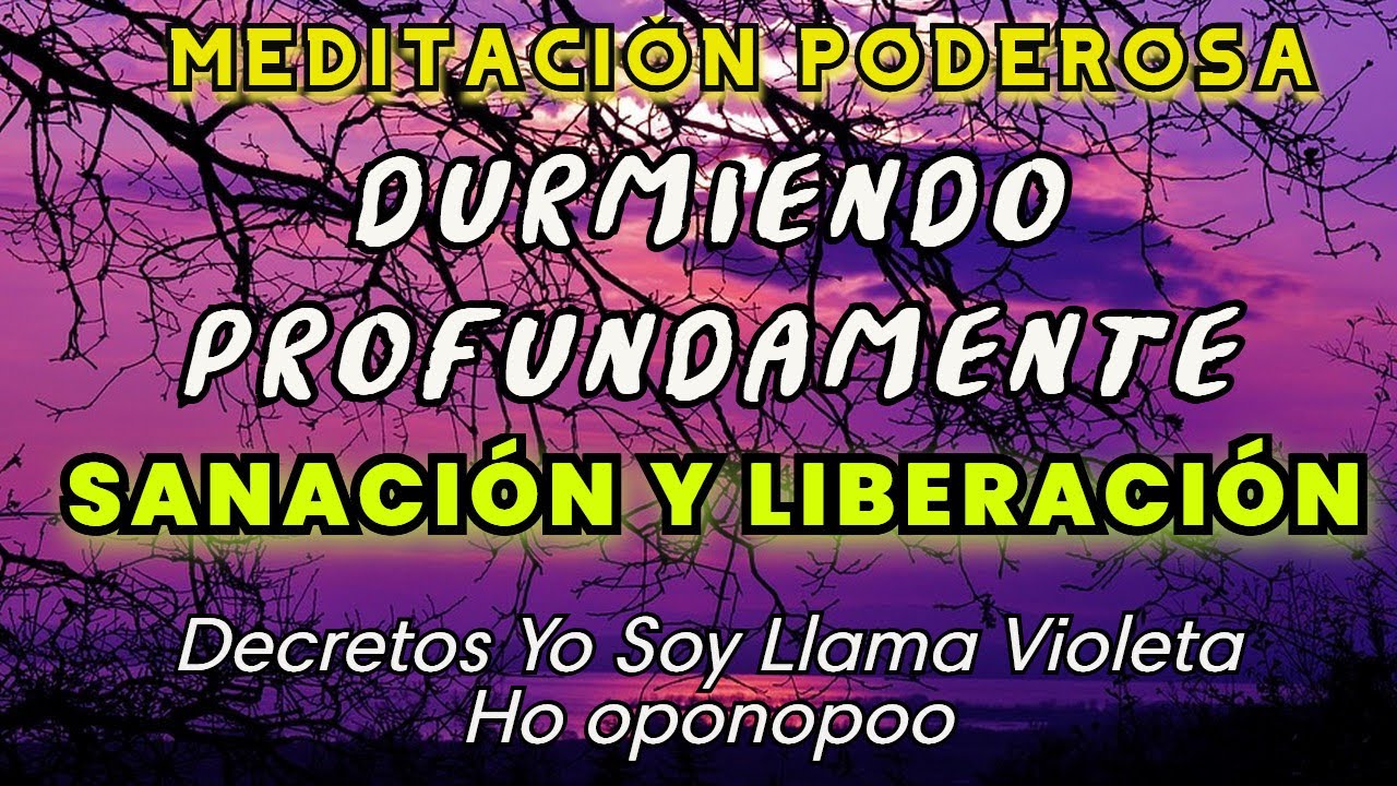 🎧2 HORAS DURMIENDO en SANACIÓN PROFUNDAMENTE 💤 LIMPIA SANA LLAMA VIOLETA HOOPONOPONO  Poderoso Audio