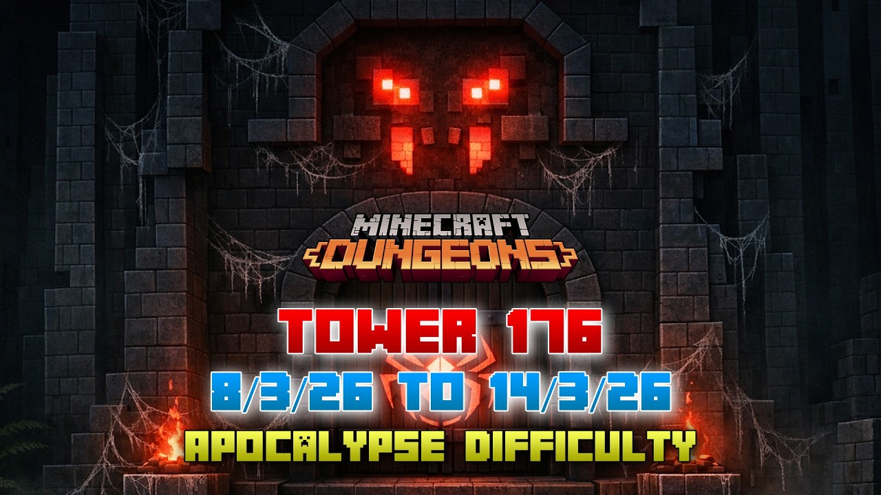 The Tower 176 [Apocalypse] Full Climb, Guide & Strategy, Minecraft Dungeons Fauna Faire