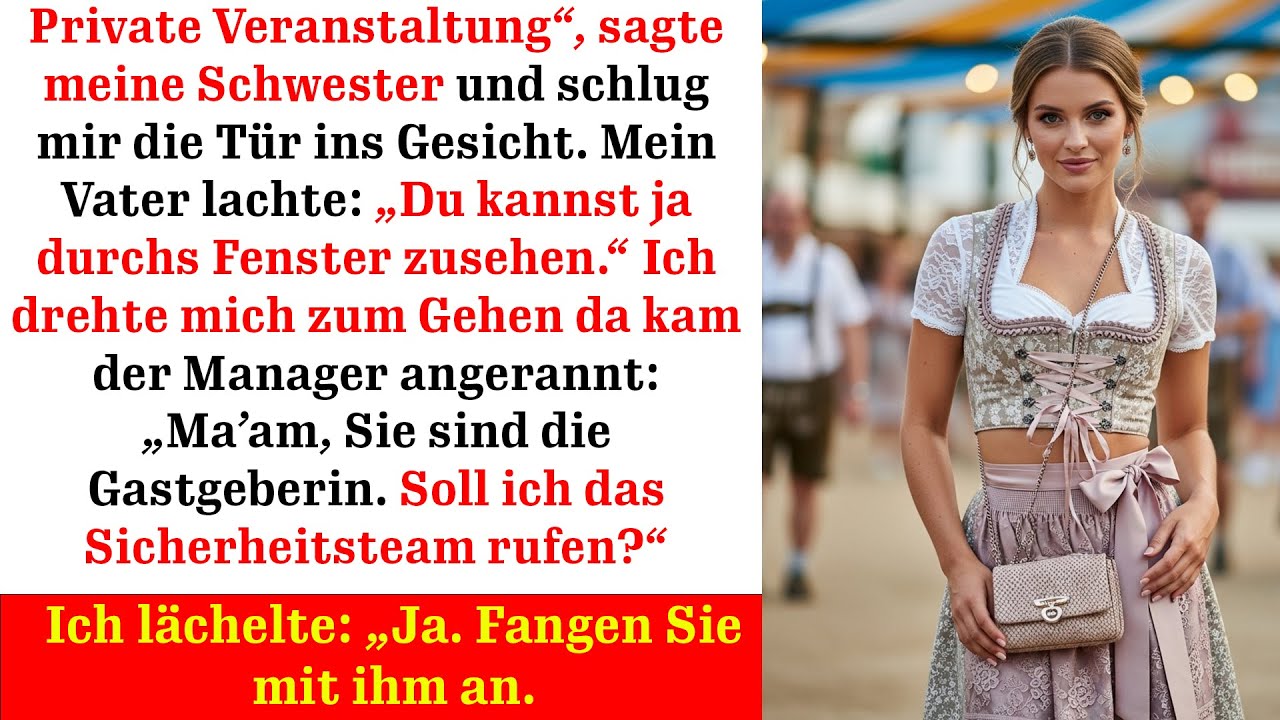 Meine Familie schloss mich aus ihrer Feier aus doch sie wussten nicht, wem sie gehörte…