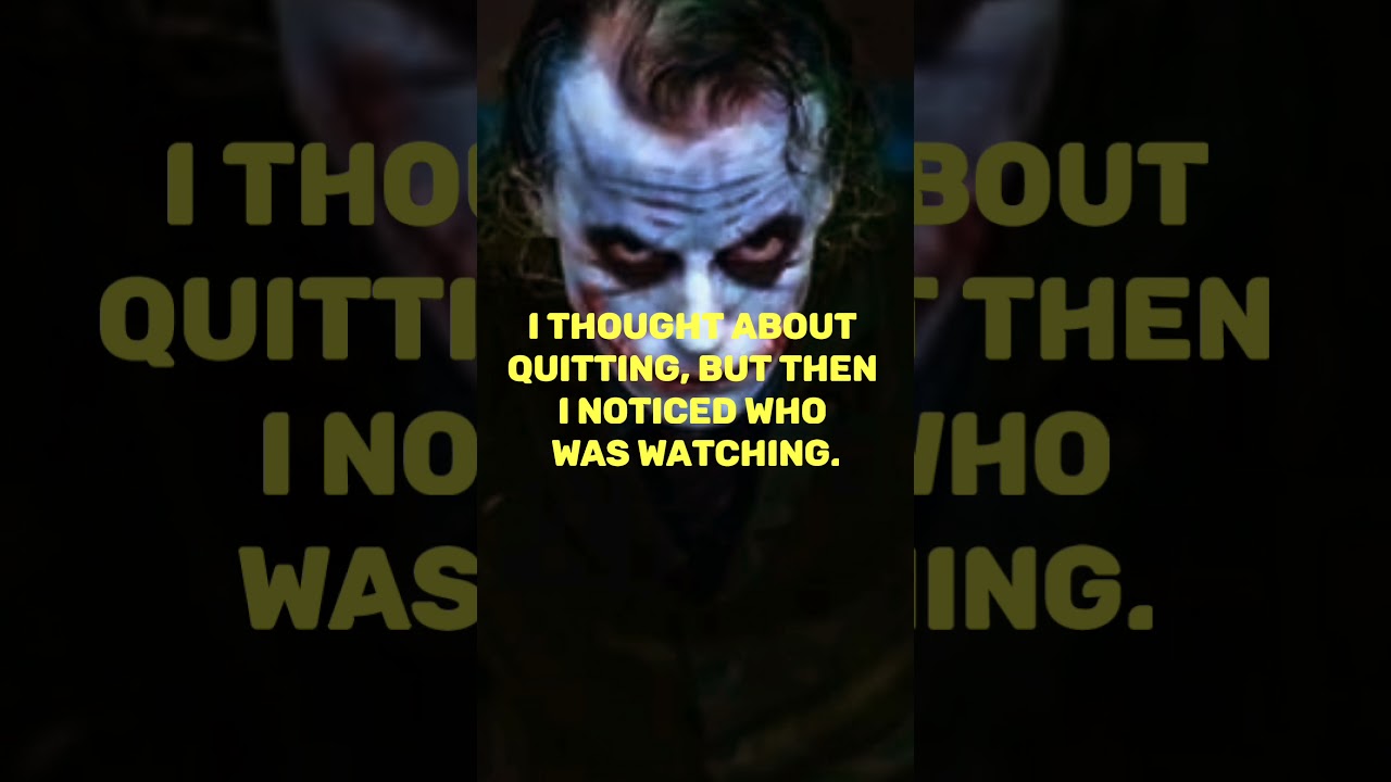 Joker Realistic Quotes | Joker Quotes For Students #shorts