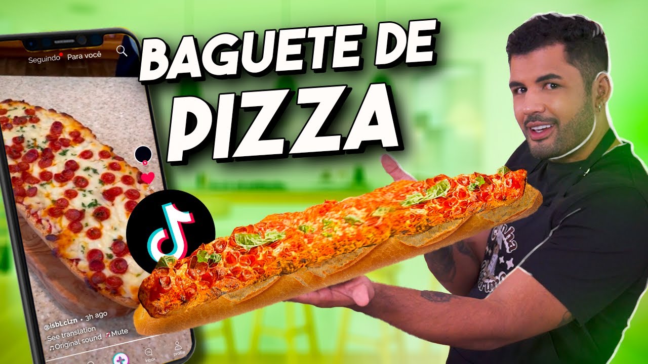 A RECEITA MAIS GOSTOSA DO TIKTOK ATÉ AGORA! BAGUETE DE PIZZA!