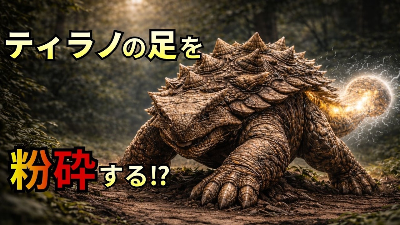 【2026年最新研究】ティラノの足を粉砕した最強の盾｜アンキロサウルスの真実【ゆっくり解説】【恐竜】