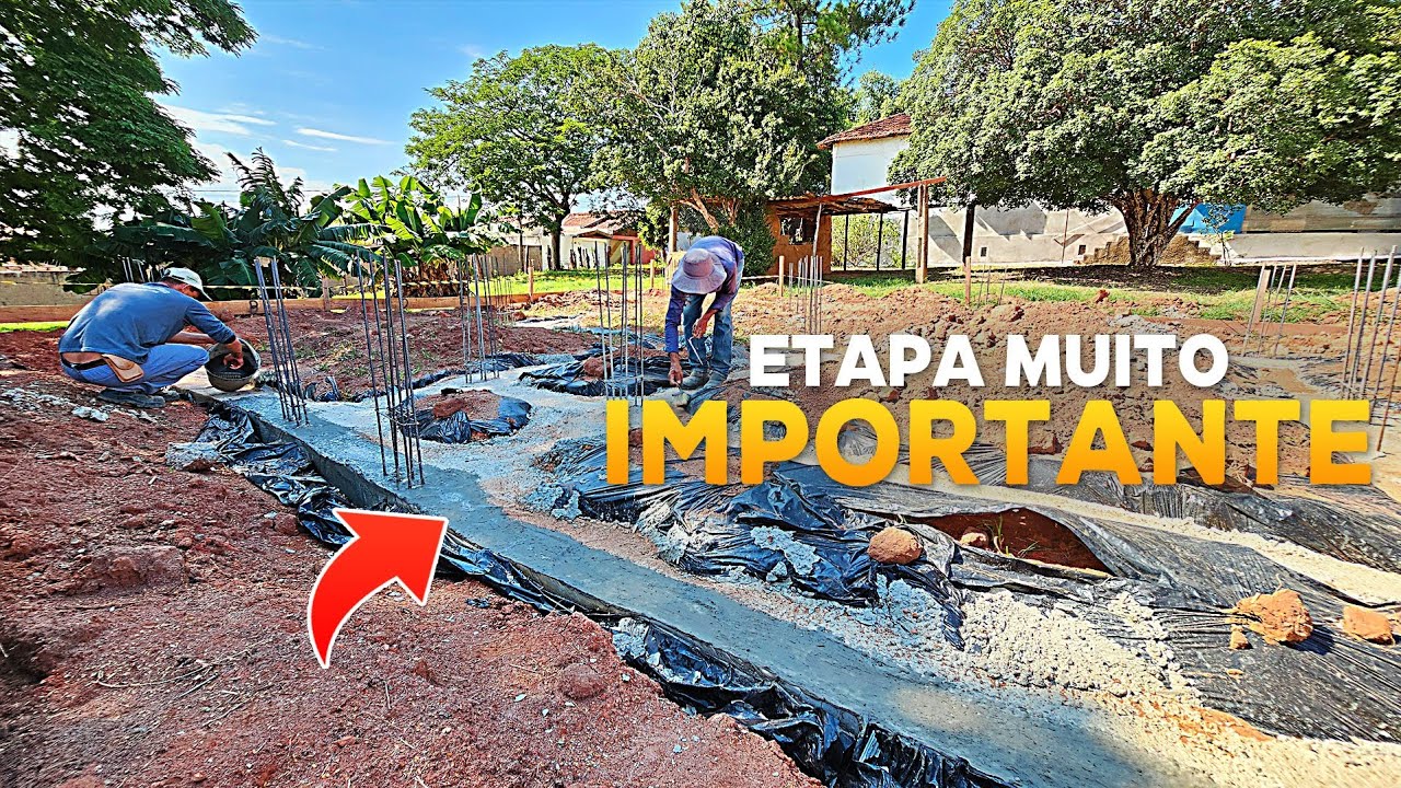 IMPERMEABILIZAÇÃO DA FUNDAÇÃO PRIMEIRA ETAPA! CASA TÉRREA 80M2