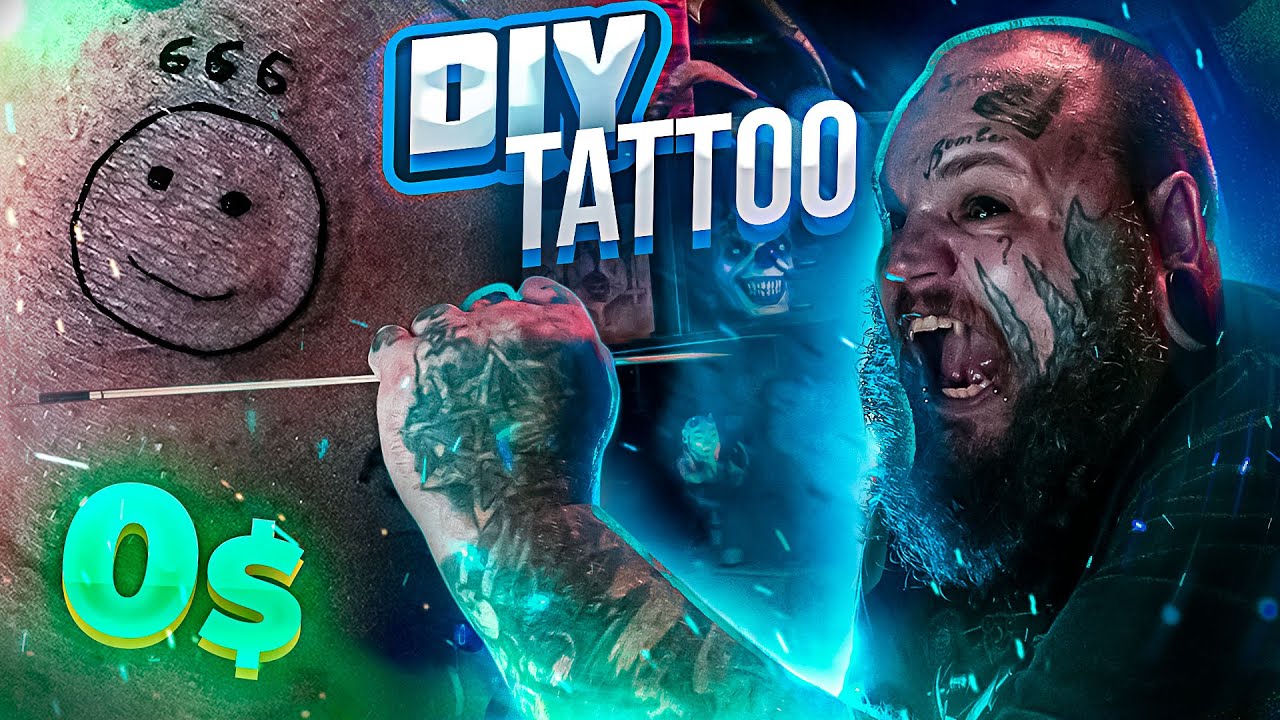 РУЧНАЯ ТАТУИРОВКА | Как сделать БЕСПЛАТНО | Stick N' Poke Tattoo