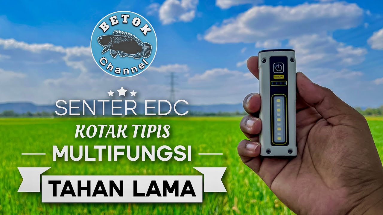 SENTER EDC KOTAK TIPIS MULTIFUNGSI DAN TAHAN LAMA || RIVIEW LENGKAP