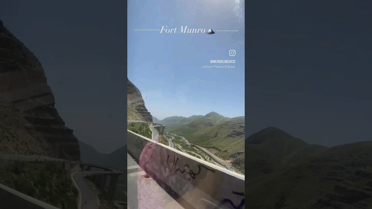 Fort Munro is a single hill resort of Southern Punjab, also called Murree of Punjab.