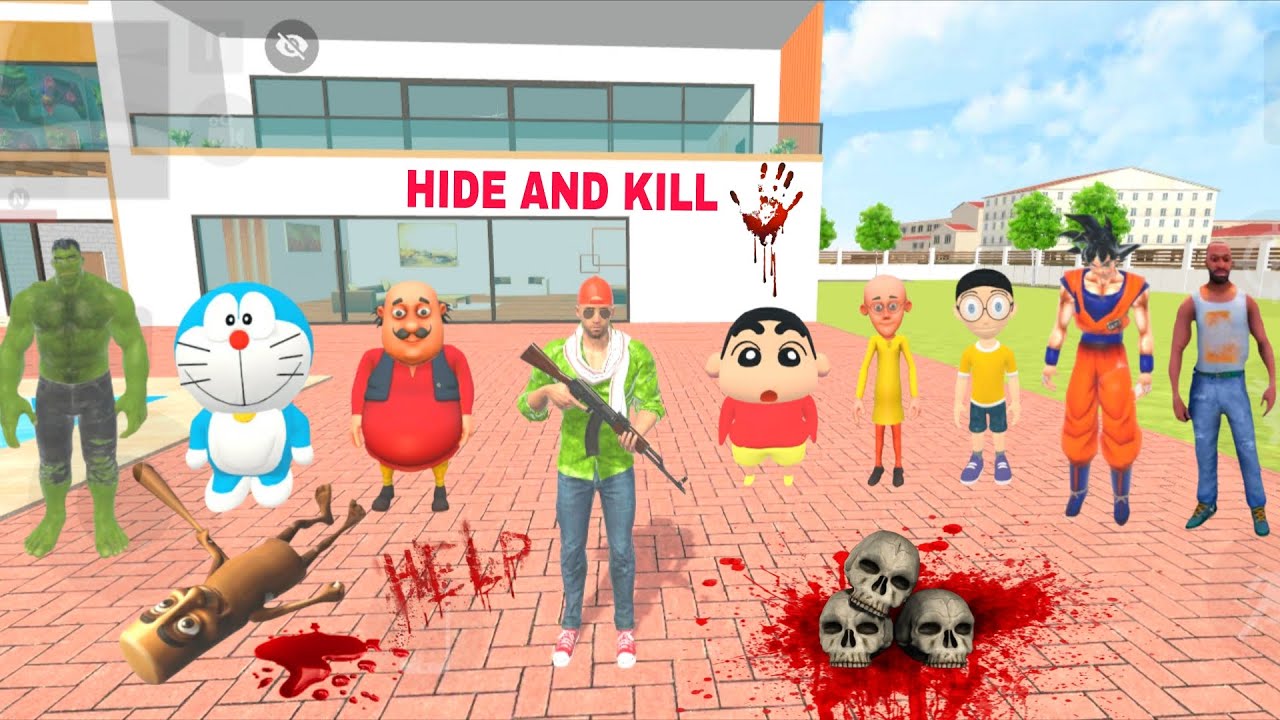 🔫 FRANKLIN PLAY HIDE AND KILL | 💥🤯 INDIAN THEFT AUTO SIMULATOR 💥🎯