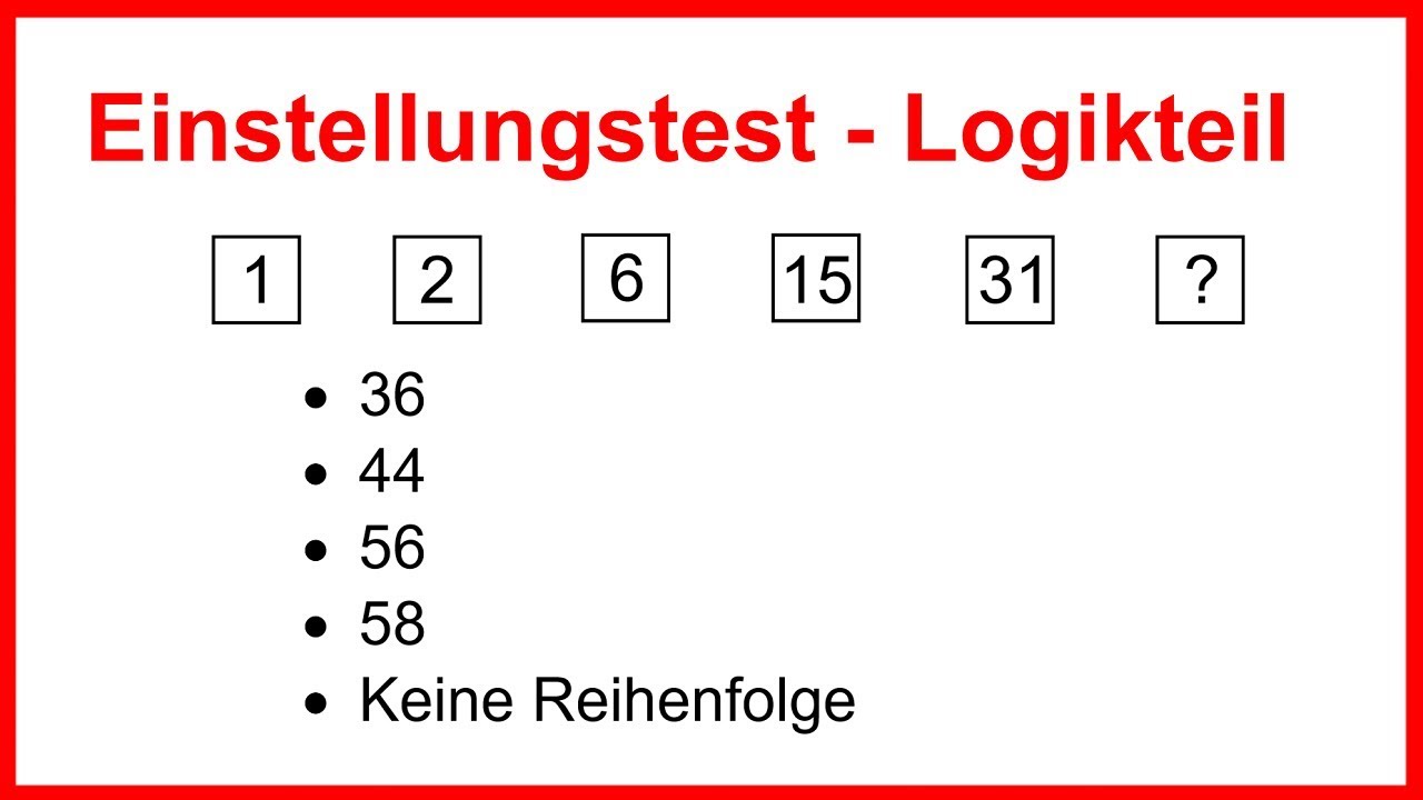 Einstellungstest - Logiktest -  W&uuml;rdest du es schaffen? Logisches Denken trainieren | LehrerBros