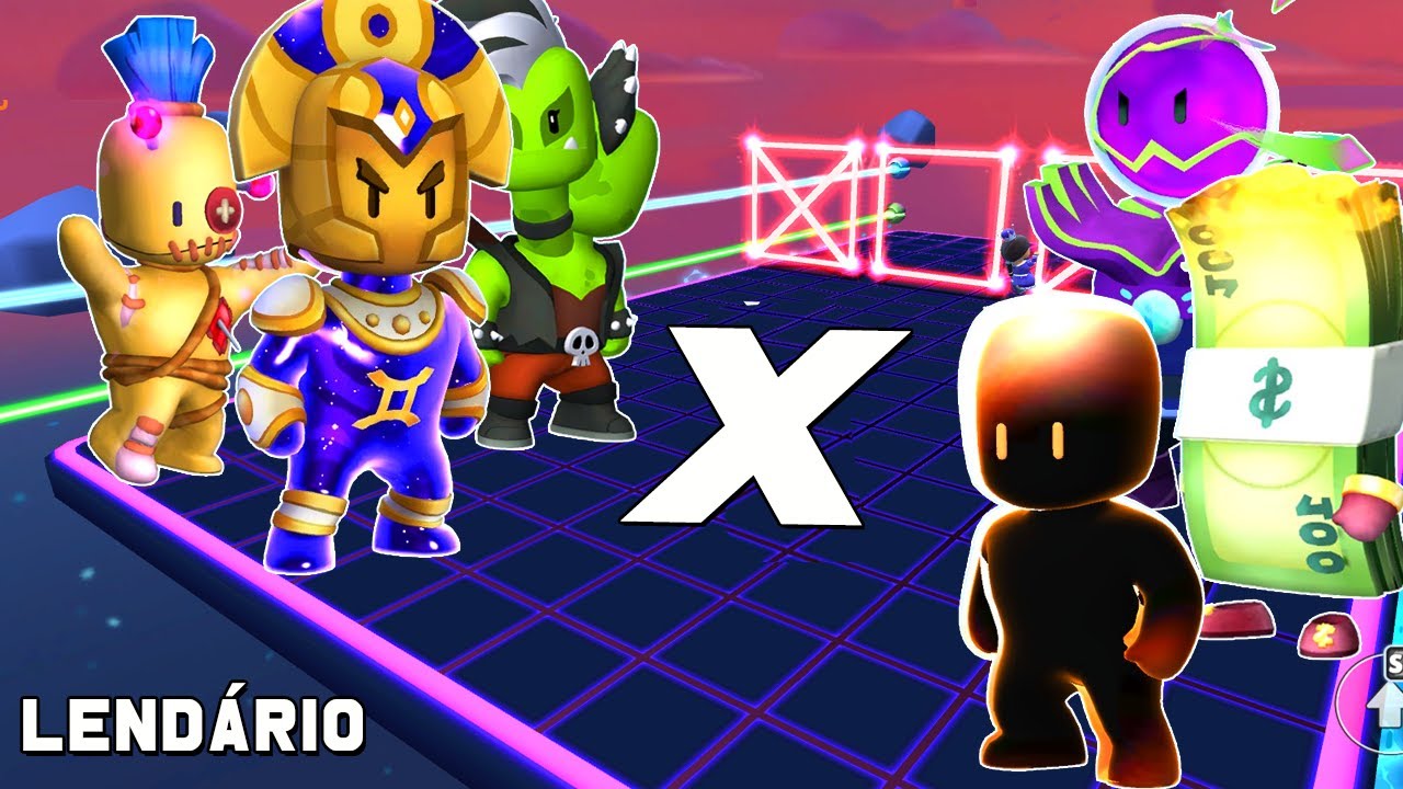 DESAFIO LASER DASH LENDÁRIO SKINS MITICAS VS SKINS ESPECIAIS STUMBLE GUYS