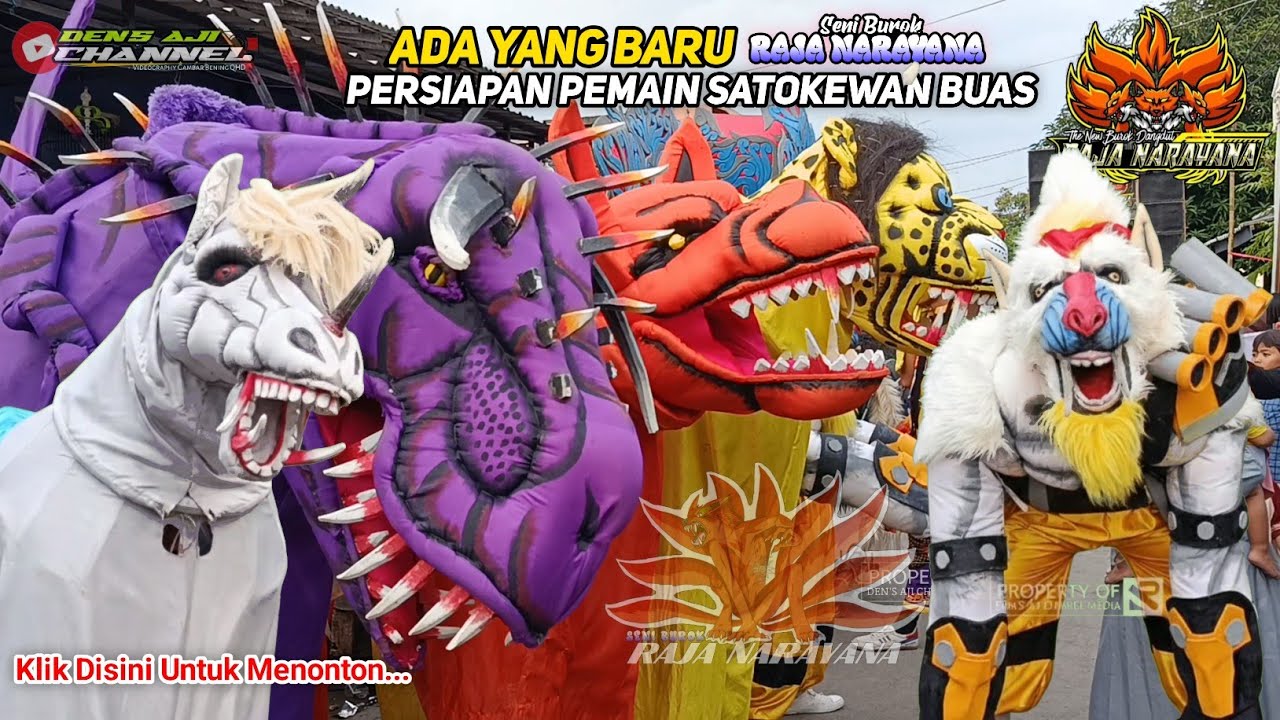 PERSIAPAN PEMAIN TARUNGAN MACAM - BUROK RAJA NARAYANA TERBARU