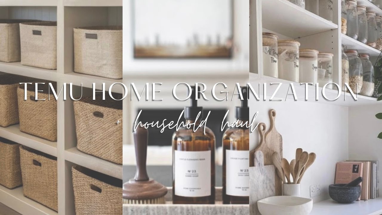 2025 TEMU HAUL  | organizing my kitchen + home with temu