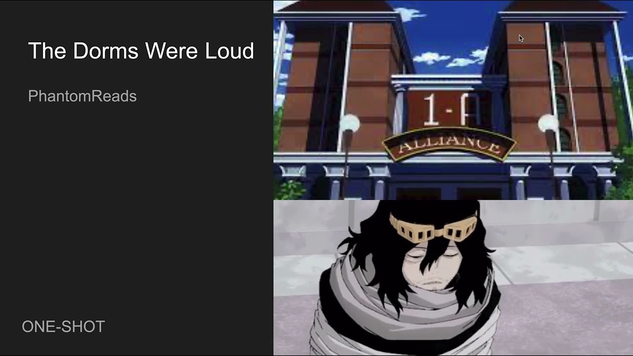 The Dorms Were Loud || One-shot || fluff || Shota Aizawa Podfics