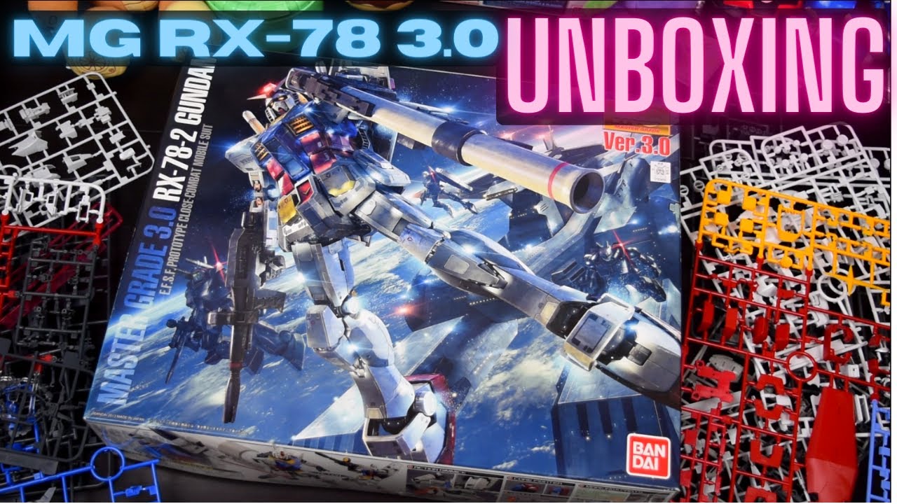 MG Gundam RX-78-2 3.0 Unboxing Gunpla Mobile Suit