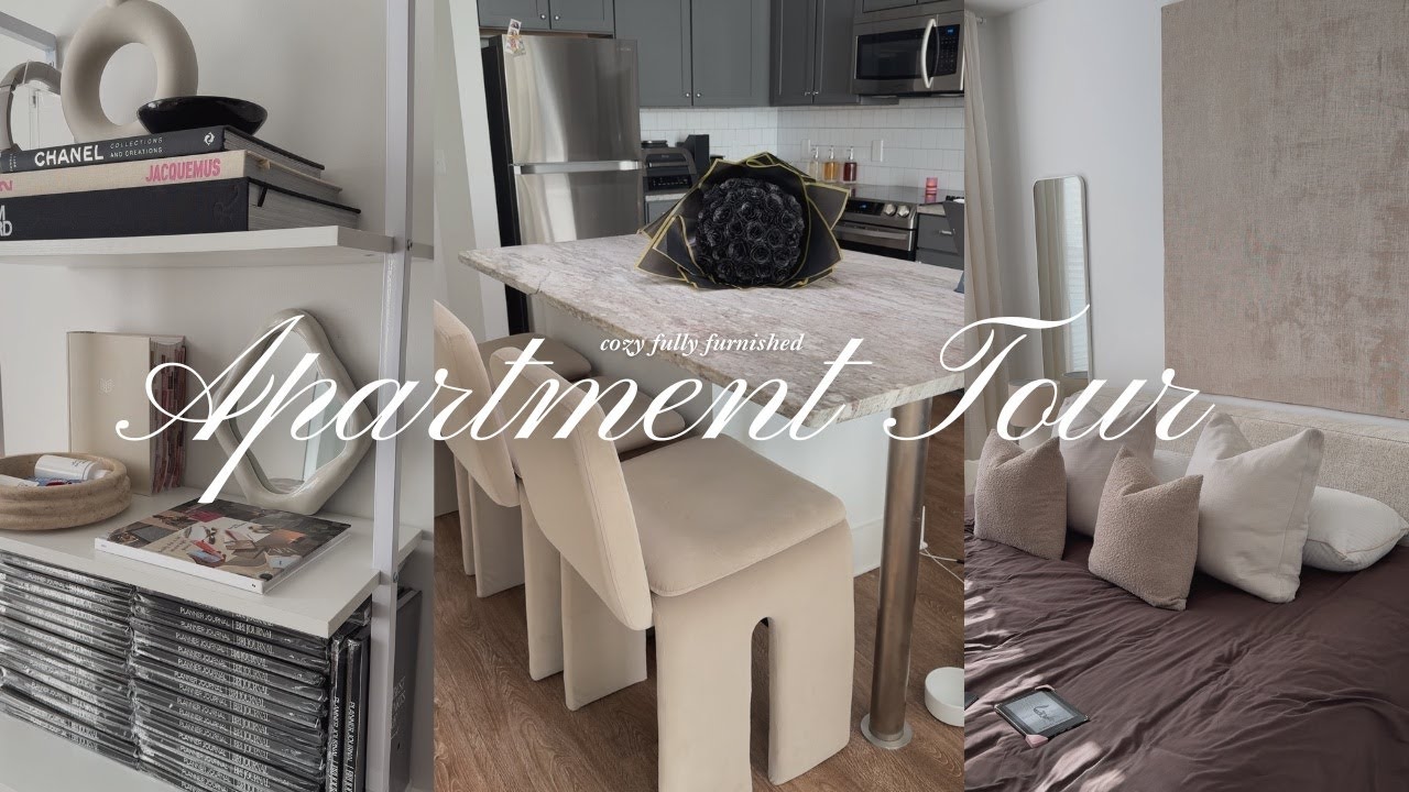 COZY APARTMENT TOUR | 2025 FULLY FURNISHED APARTMENT TOUR SMALL SPACE BRI JOURNAL