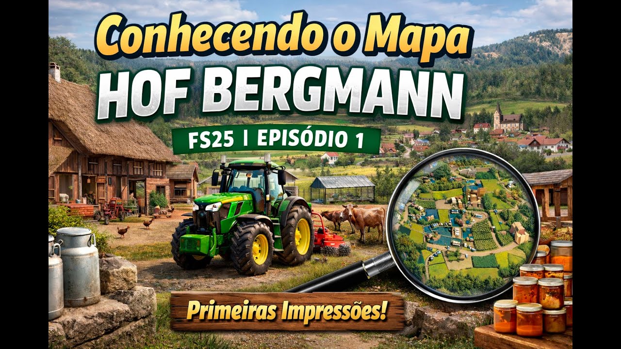 Conhecendo o Mapa Hof Bergmann: Detalhes, Ambientes e Primeiras Impressões | FS25 | Episódio 1