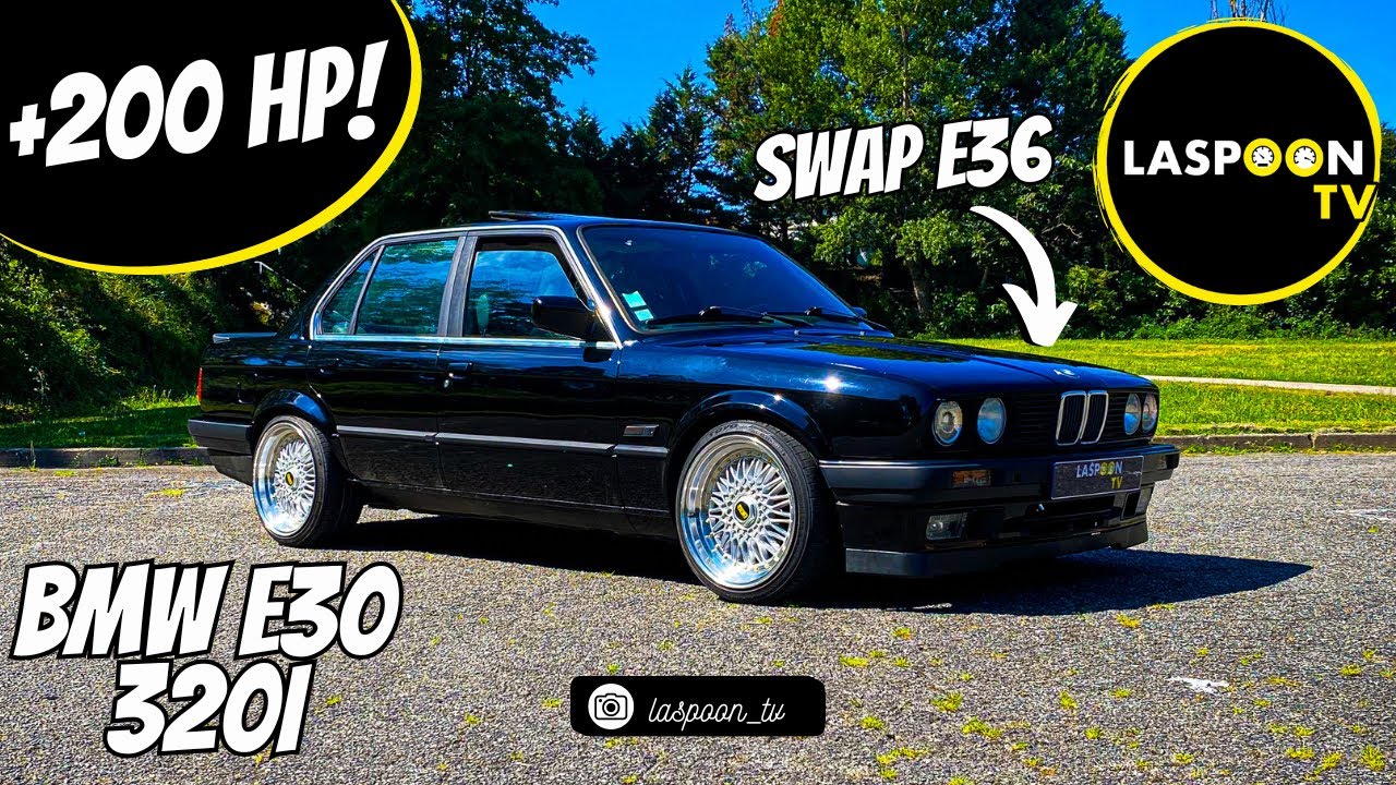 BMW 320i E30 SWAP 325i E36, un YOUNGTIMER RAJEUNIT ! 😎