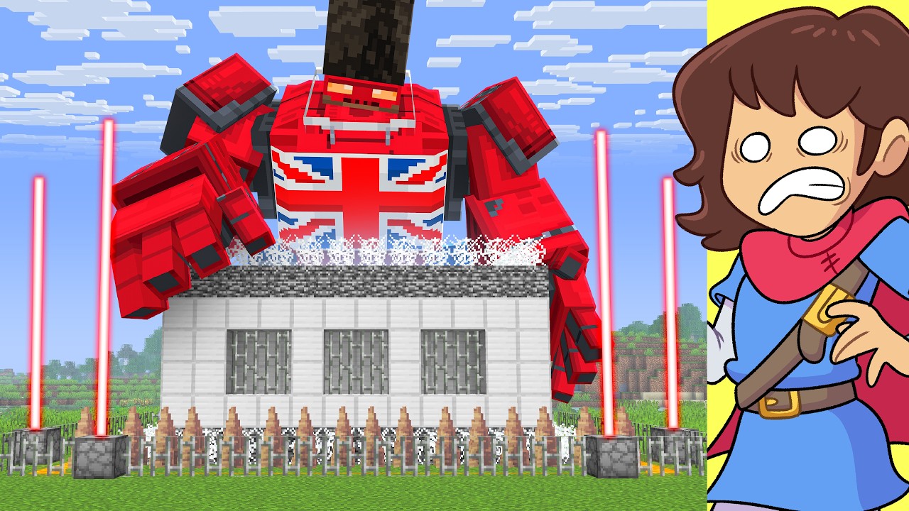 Весь мир против защищенного дома в Minecraft