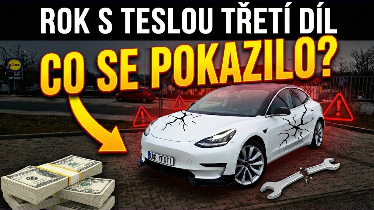Rok s Teslou - co se pokazilo a kolik jsem utratil za údržbu? 🤑⚒️ Třetí díl 3️⃣