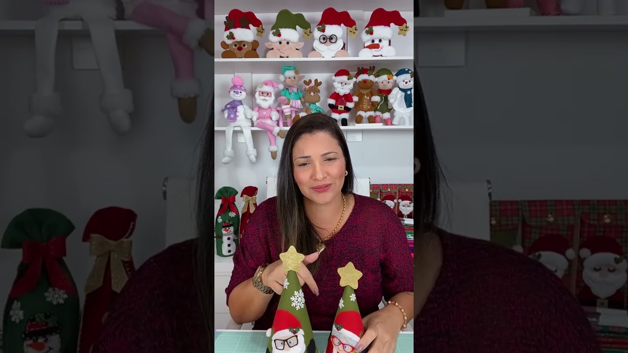 LIVE AULA ÁRVORE DE NATAL - MOLDE GRÁTIS