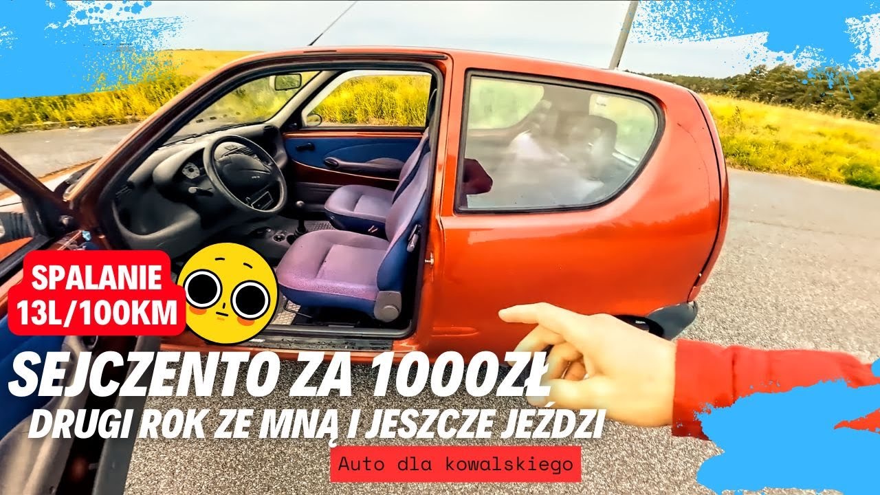 Fiat Seicento za 1000zł - A służy już prawie 2 lata.