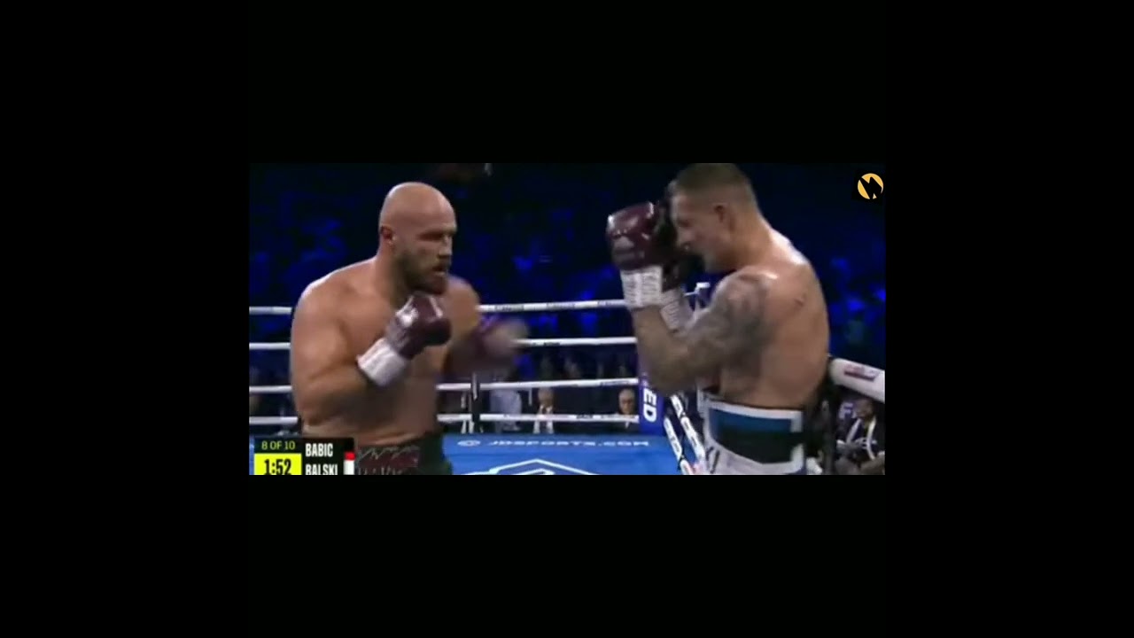 Alen Babic disrespect Adam Balski with a Brutal Punch's to the face & uppercut | Replay in Slow Mo