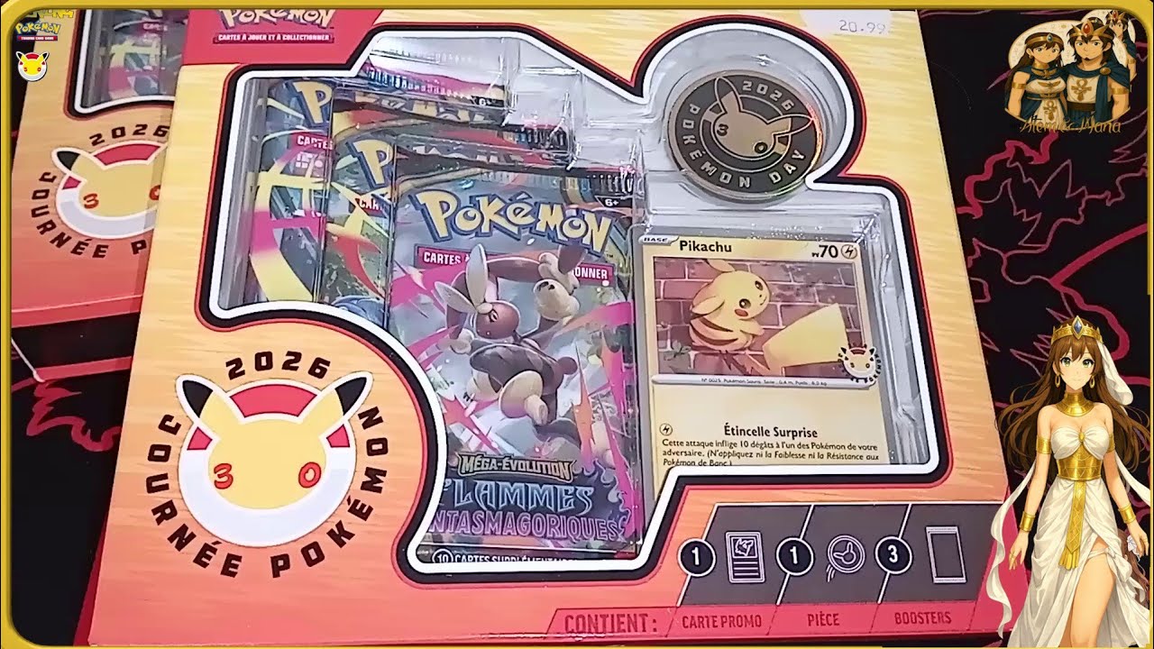 Pok&eacute;mon Day 2026 💛 | J&rsquo;ouvre le Coffret Sp&eacute;cial Pikachu 30th Anniversary ⚡✨ Atem&Mana[FR]
