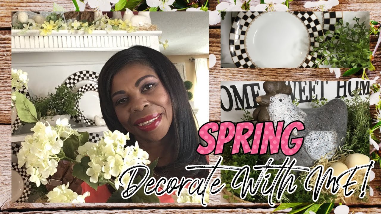 *SPRING DECORATE WITH ME!/Vintage Hutch Decor/Decorating Ideas For Spring 2022🌼