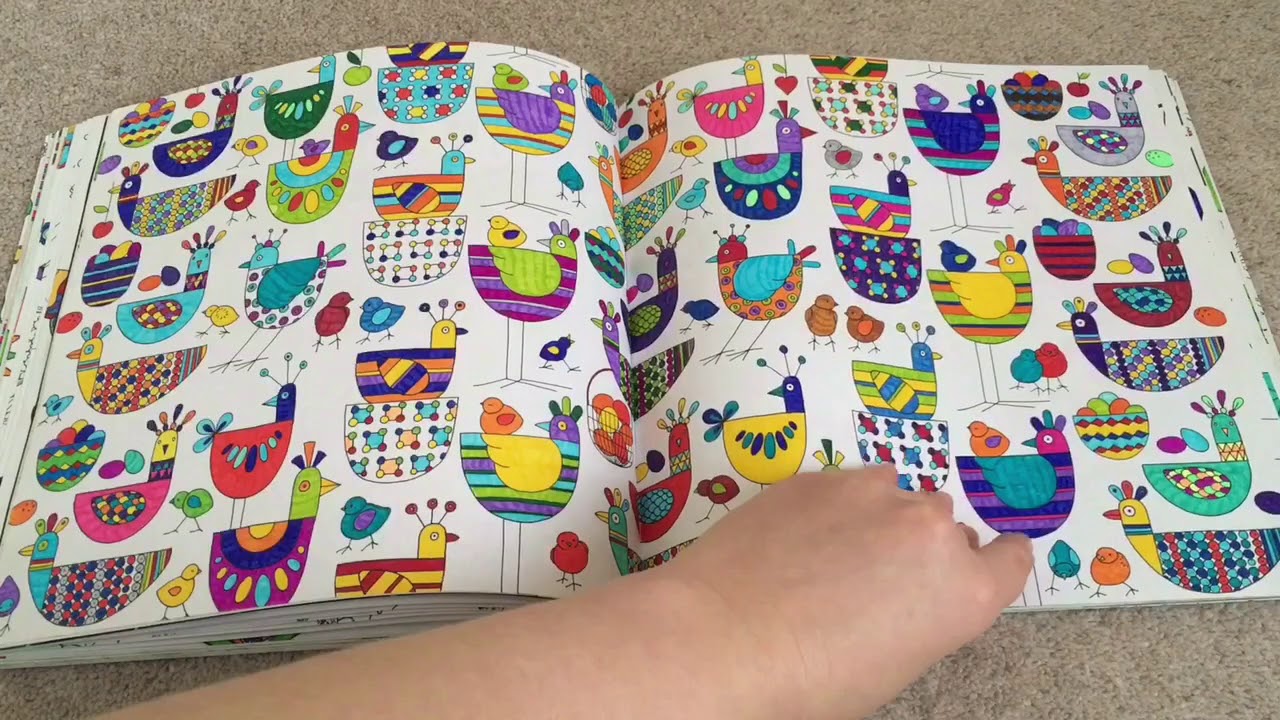 Adult Colouring Book a look through Birds and Butterflies by Alice Chadwick