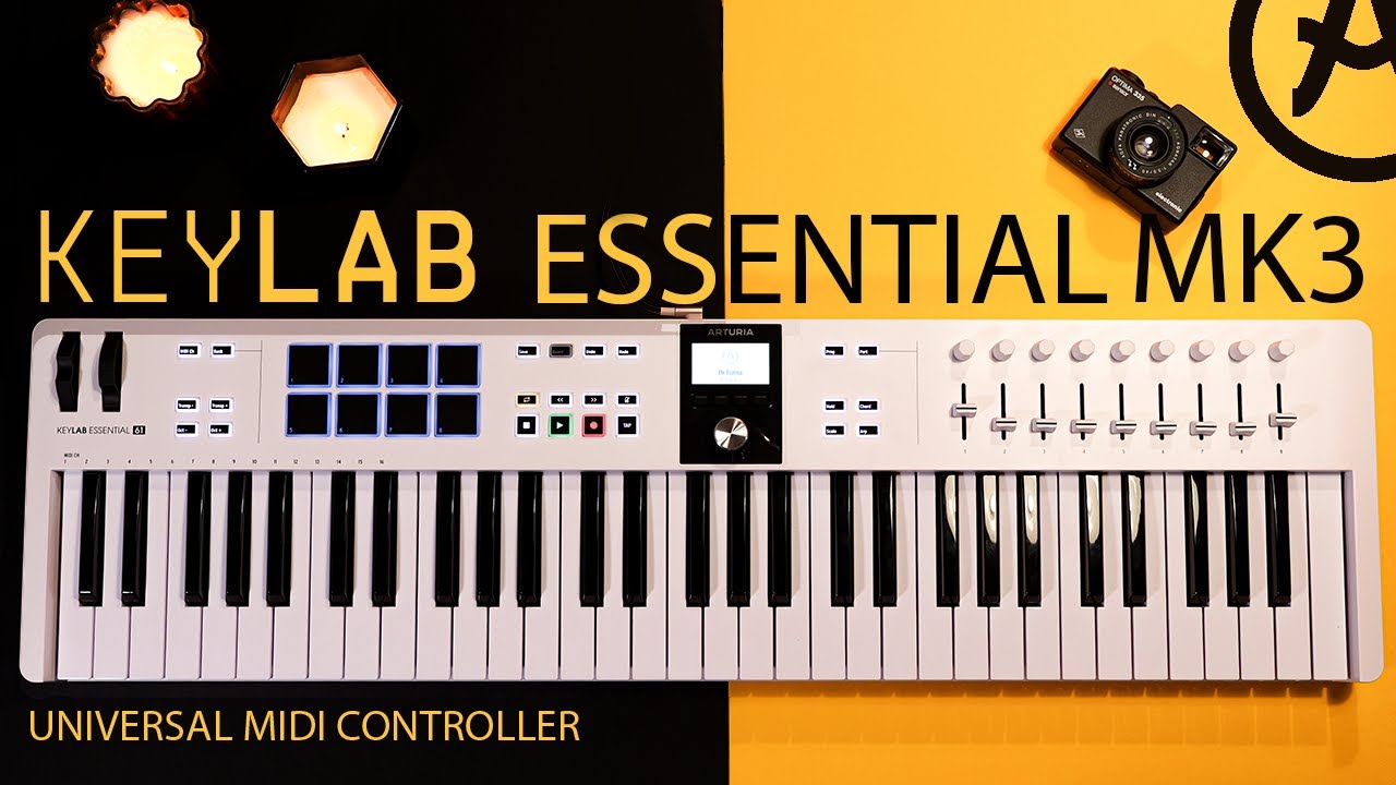 Arturia KEYLAB Essential MK3 -  The best low budget midi keyboard ? @ArturiaOfficial