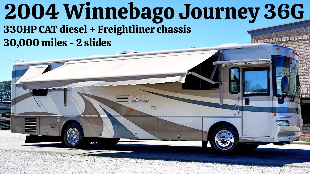 2004 Winnebago Journey 36G A Class 330HP CAT Diesel Pusher from Porter’s RV Sales - $59,900