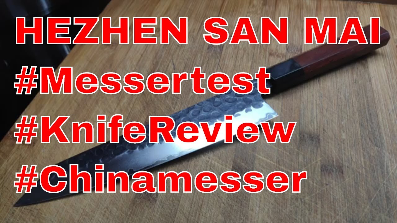 Review / Messertest Hezhen Kochmesser 8,3 Zoll San Mai