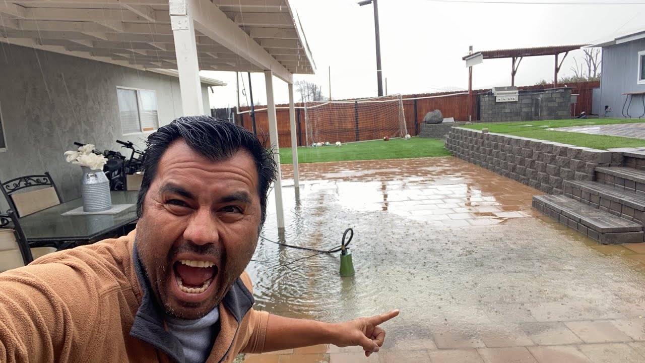 Se está inundando mi patio !!