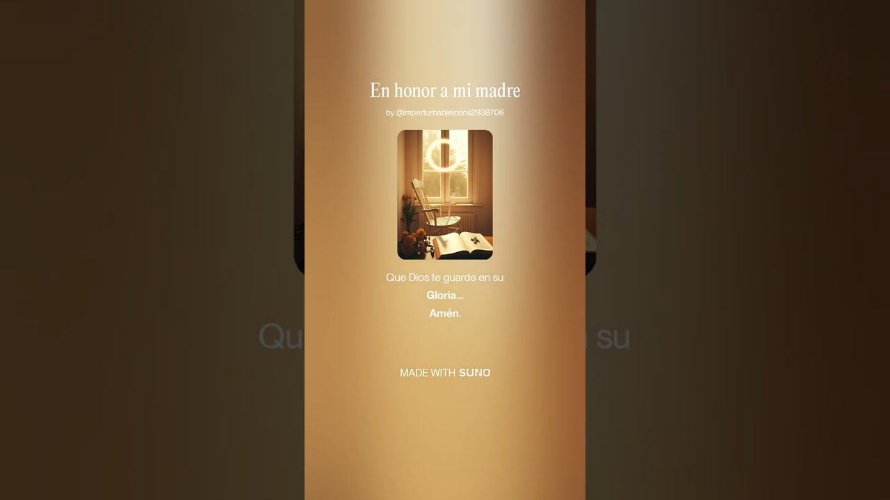 En honor a mi madre