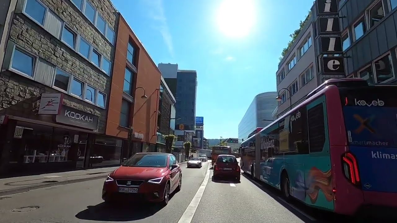 Allemagne Coblence Centre ville, Gopro / Germany Coblence City center, Gopro