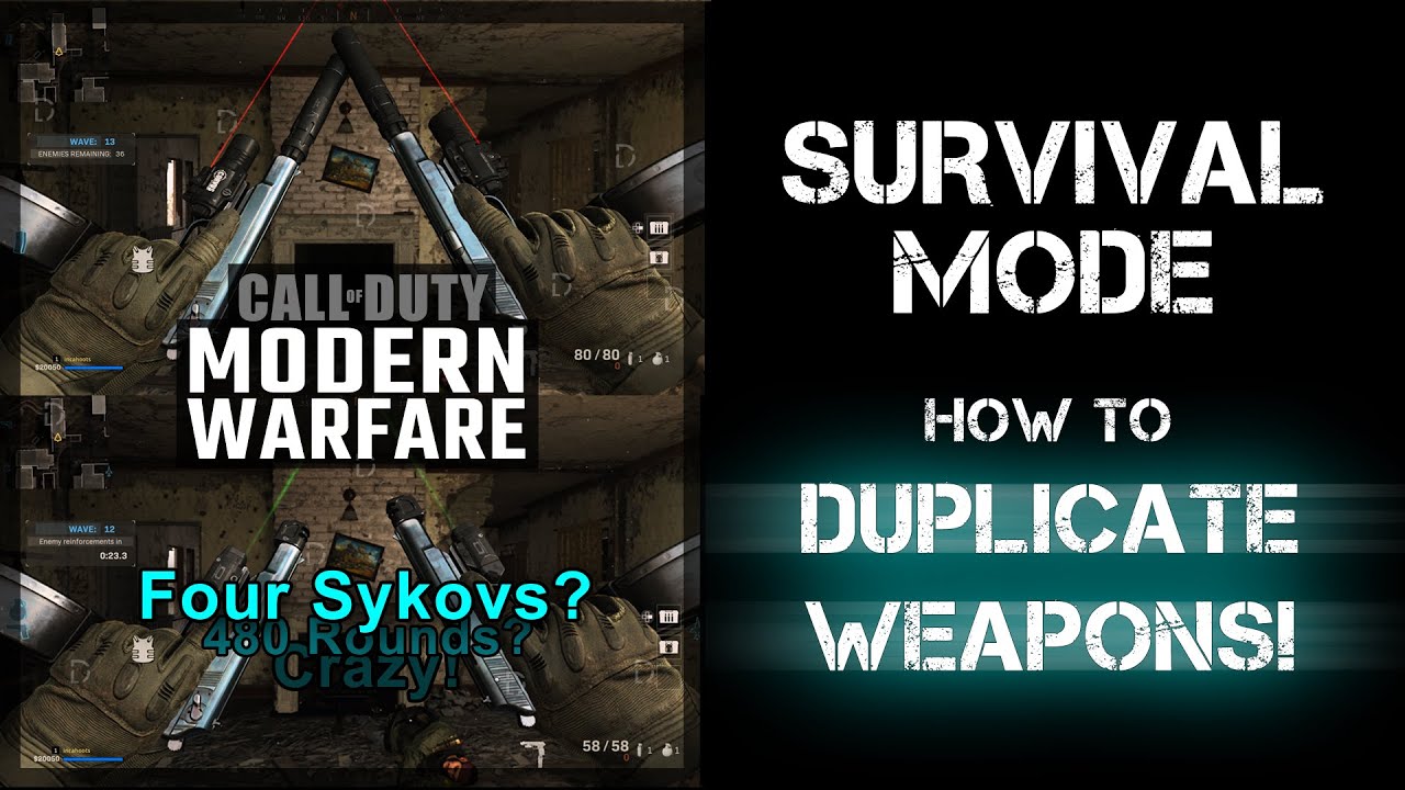 CODMW: Survival Mode: How to Carry Duplicate Weapons.