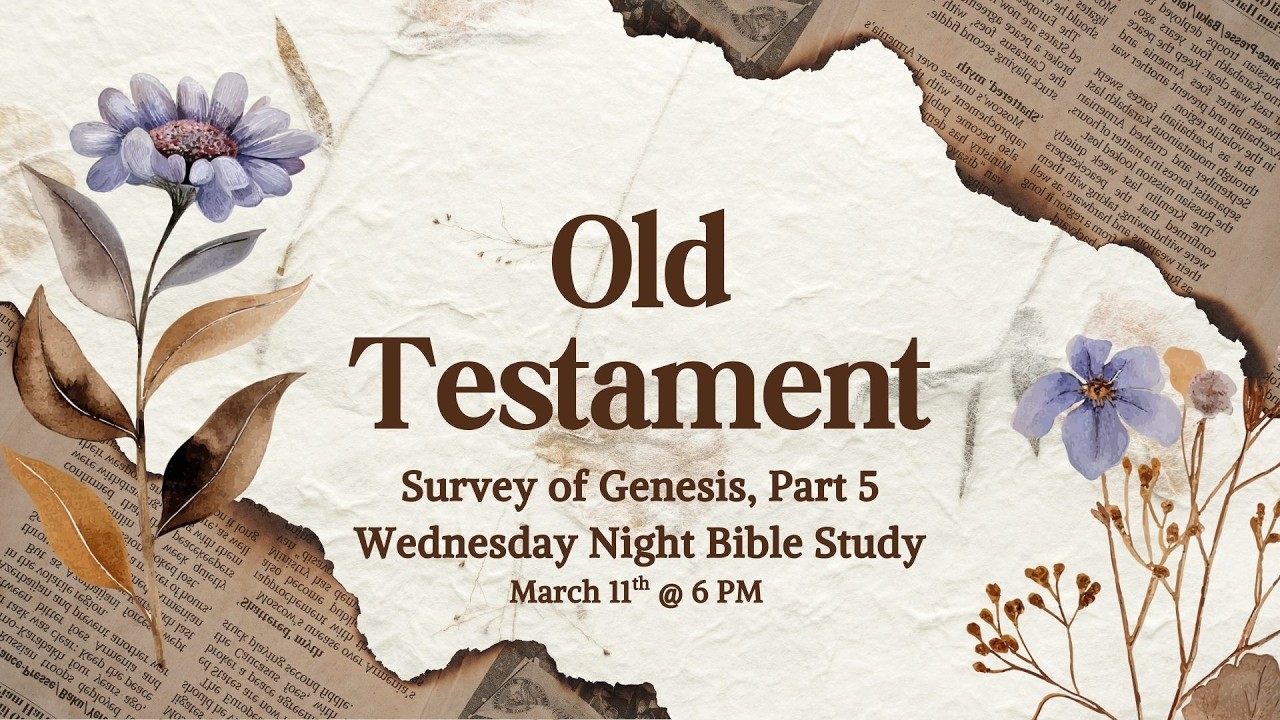 Old Testament Survey: Genesis, Part 5 (Wednesday Night Bible Study)
