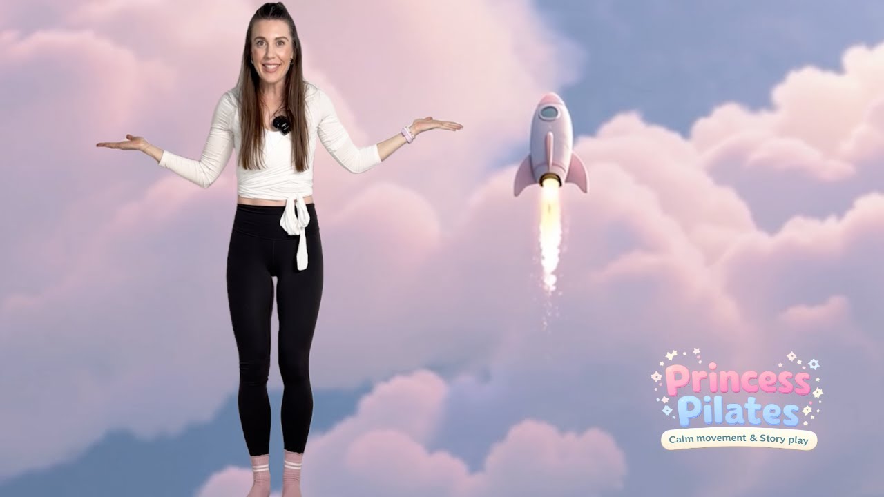 Princess Pilates | Outer Space 🚀 | Calm Movement & Story Play for Kids