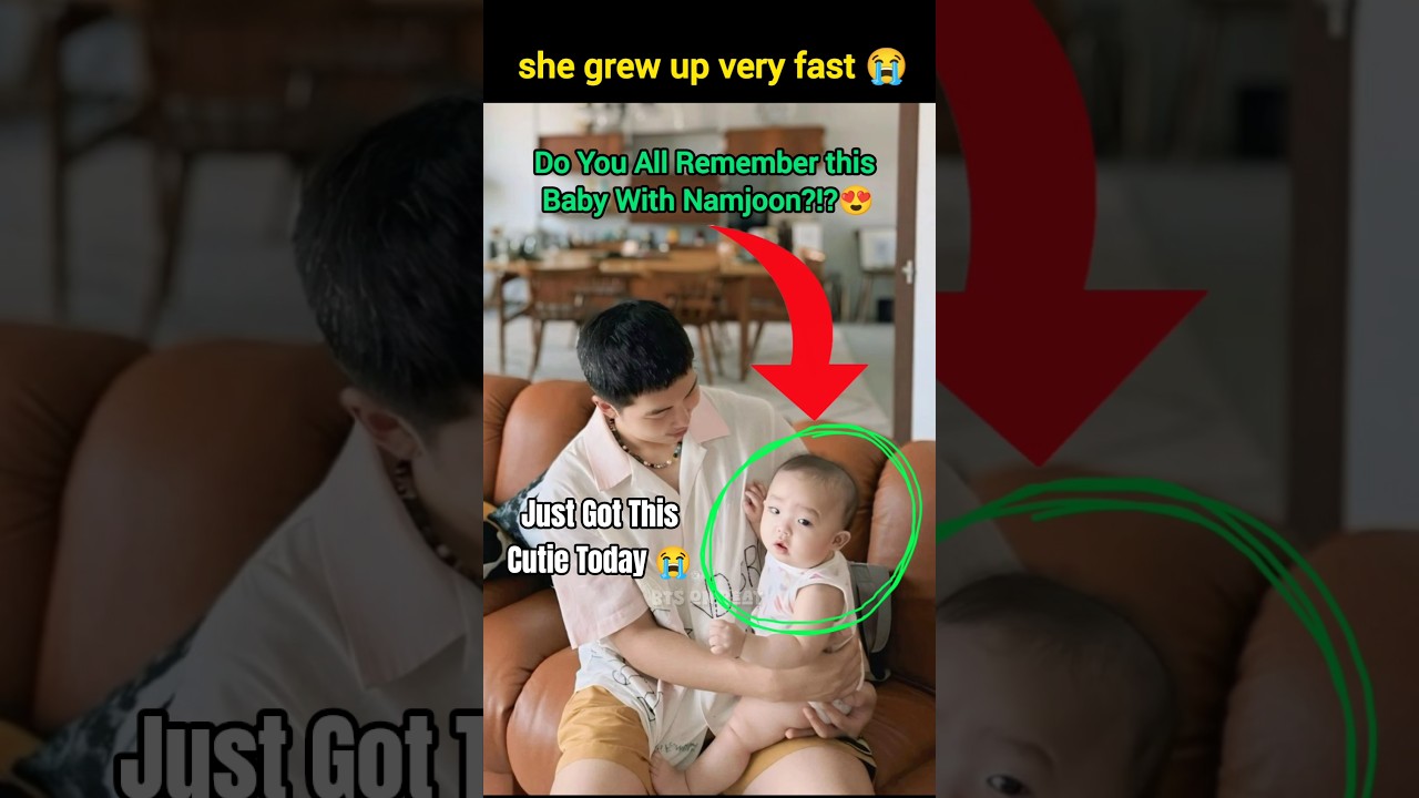 she grew up very fast 😍 Namjoon with His Stylist Baby ✨ #rm #fypviralシ #bts