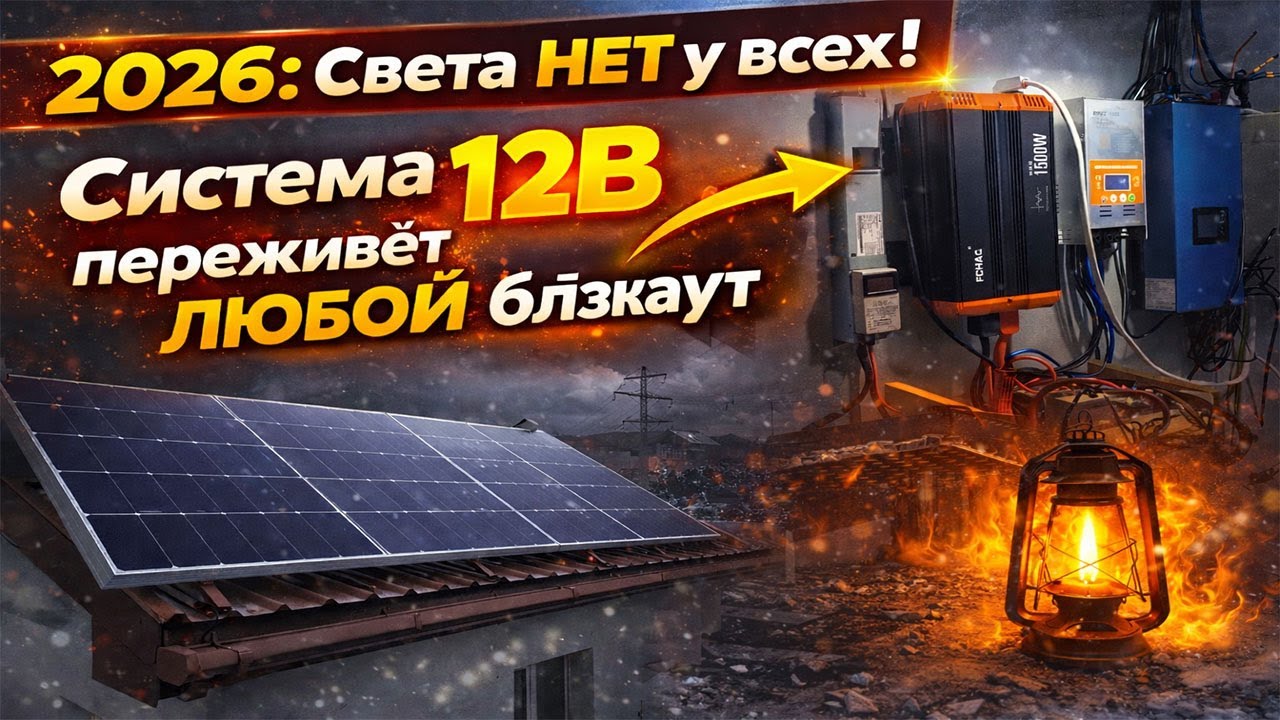 2026: Света НЕТ у всех! Система 12В переживёт ЛЮБОЙ блэкаут