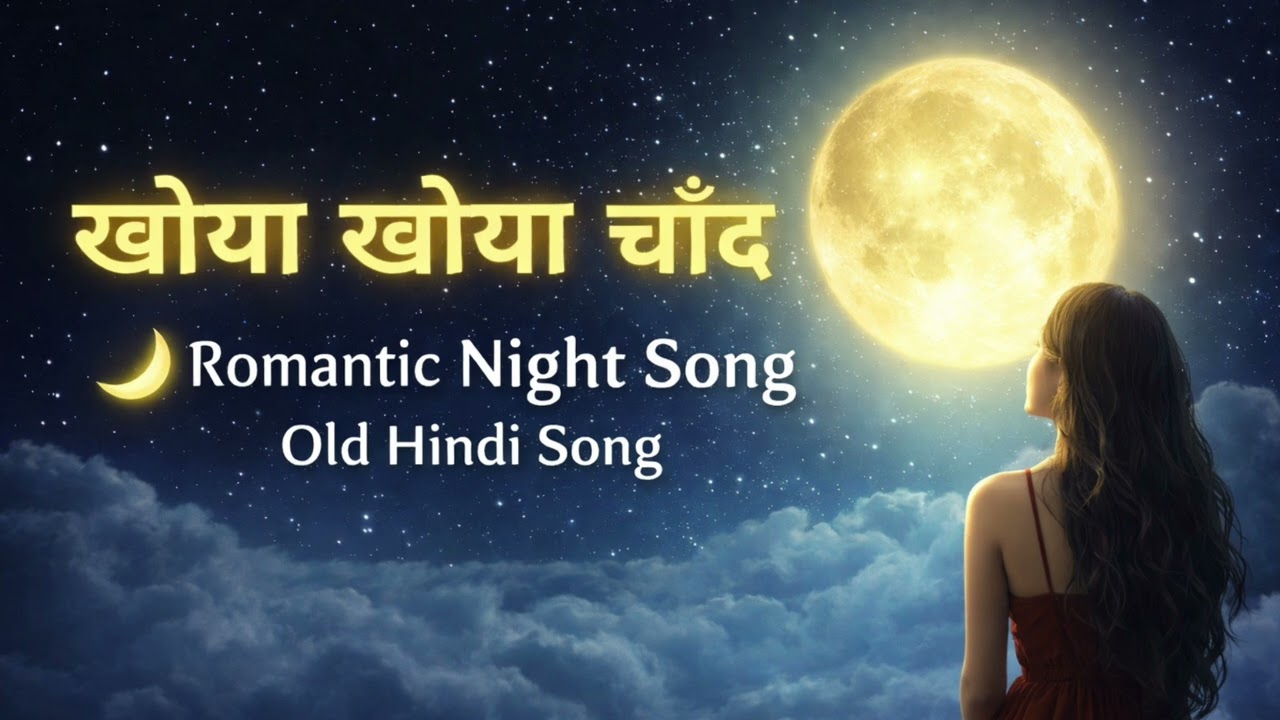 खोया-खोया चाँद 🌙 | Romantic Night Song | Old Hindi Song | Moon Love Song 2026