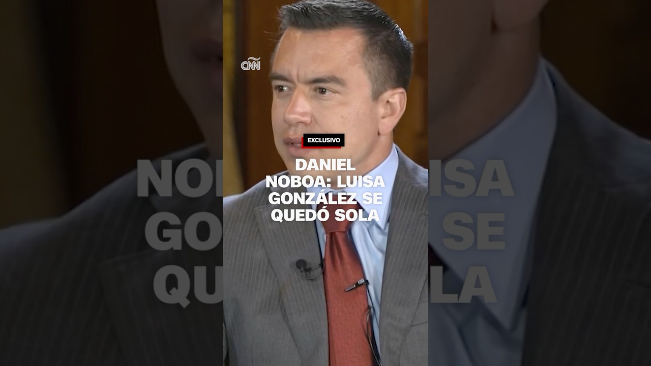 Noboa: Luisa González se quedó sola, el resultado de las elecciones es claro