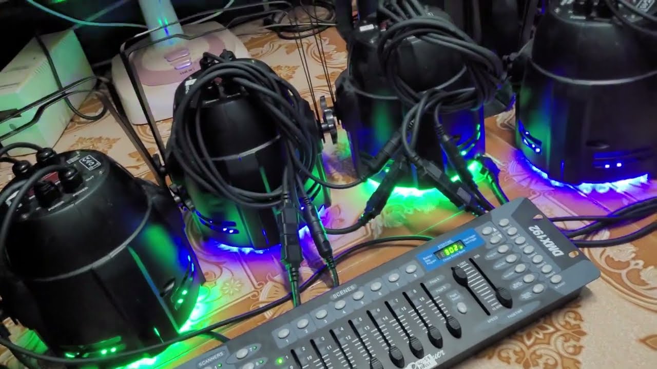 แนะนำวิธีการใช้ บอร์ดควบคุมไฟพาร์ DMX512 ทำซีนไฟพาร์