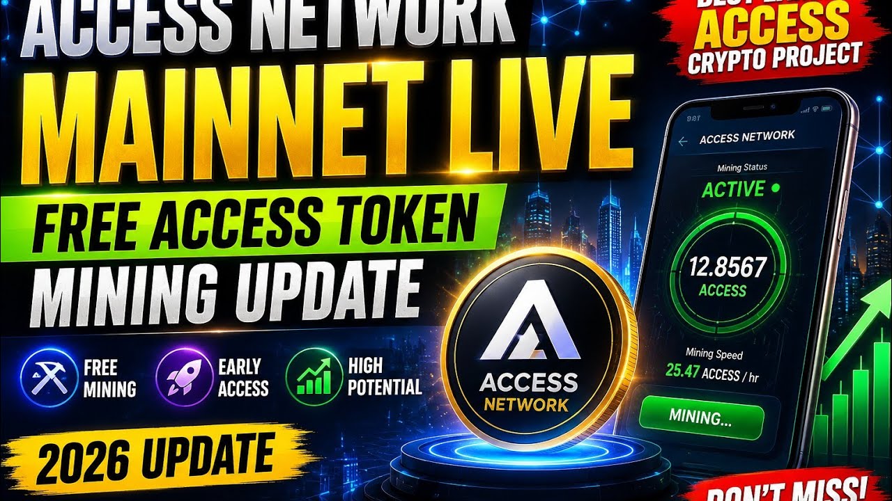Access Network Mainnet Live | Free ACCESS Token Mining UpdateAccess Network 2026 |Early Access