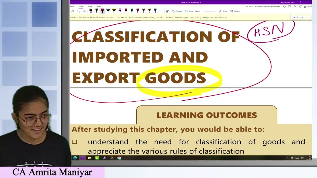 Classification of Imported & Export Goods | Part I -Customs | CA Final | From Scratch | Module based