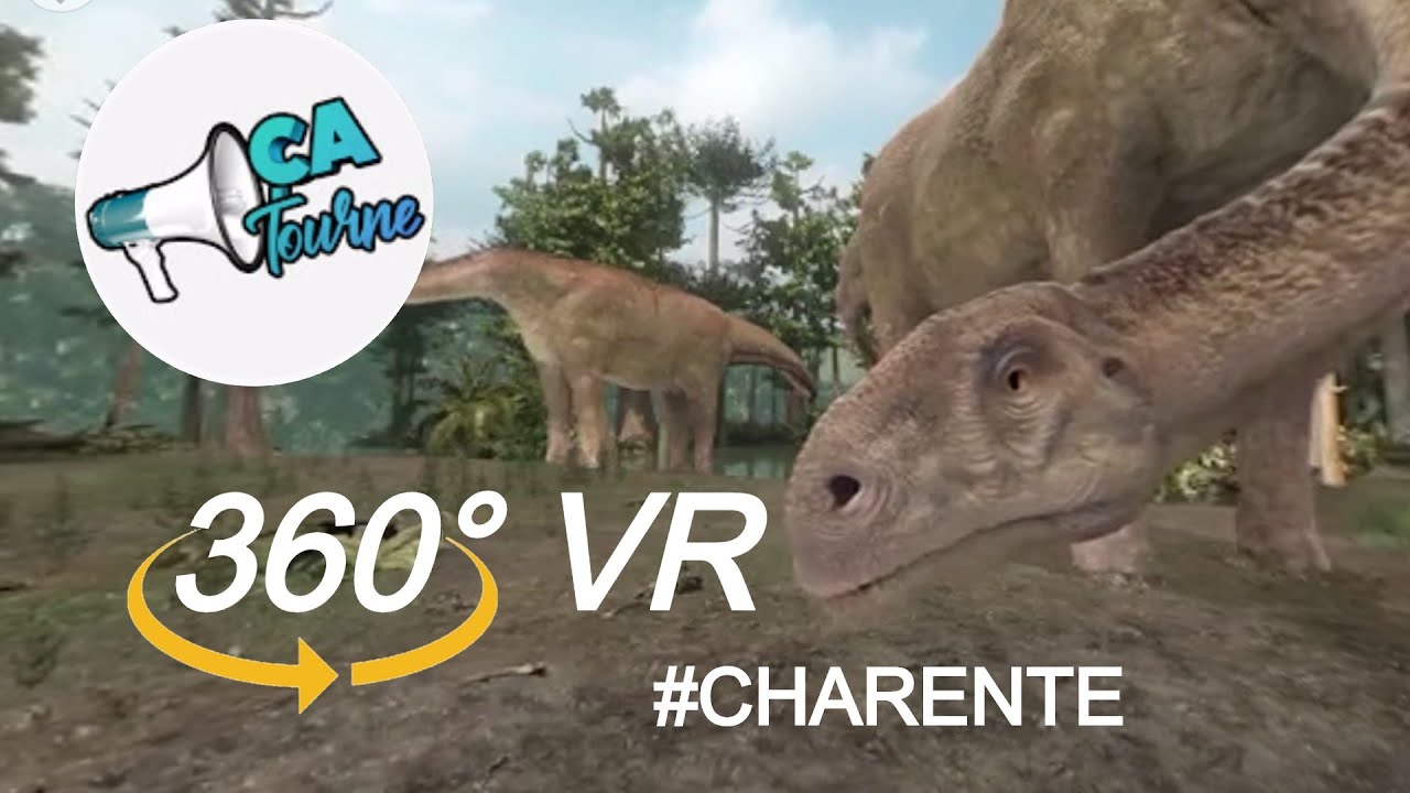 [360VR] LES DINOSAURES G&Eacute;ANTS D'ANGEAC-CHARENTE / &Ccedil;A TOURNE