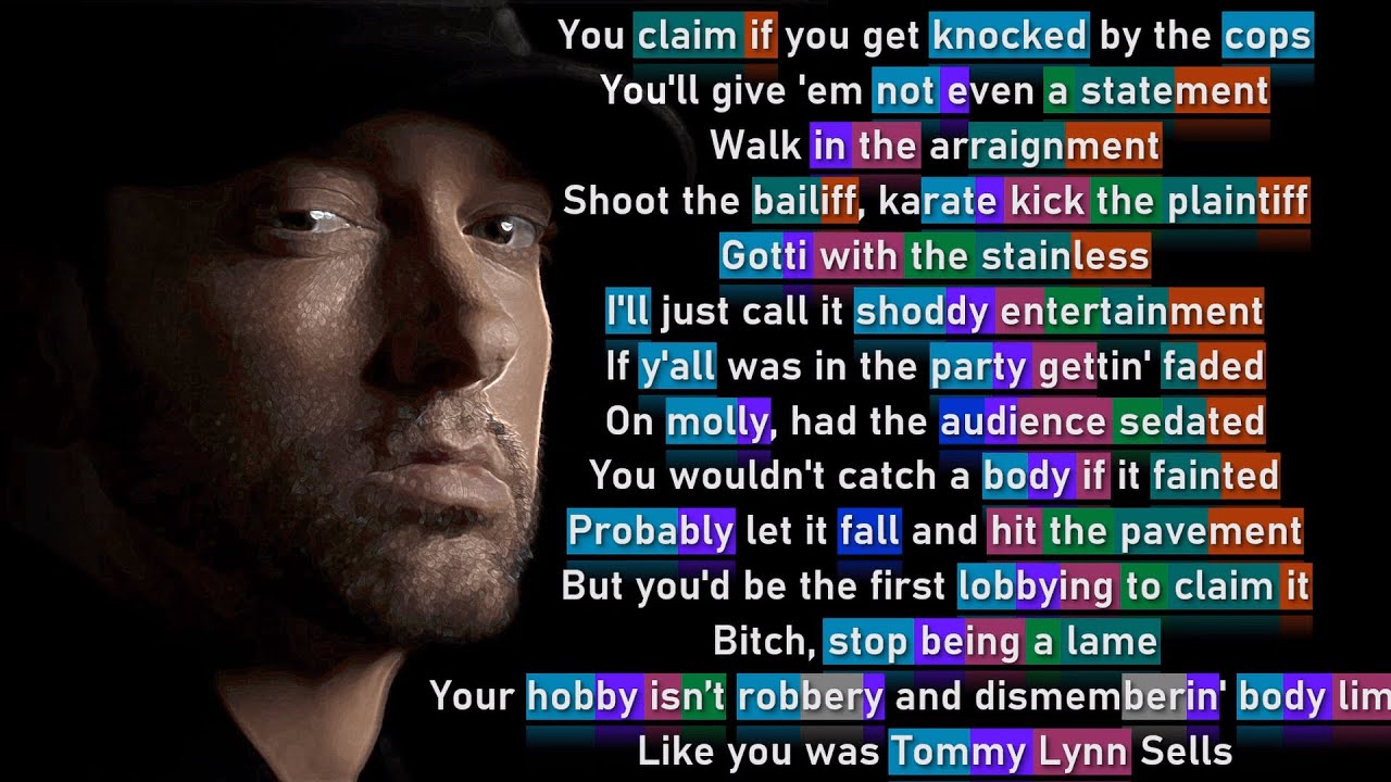 Eminem - Offended (Rhyme Scheme)